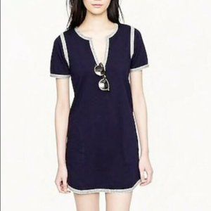 J. Crew Navy V-Neck Shift Mini Dress Tunic